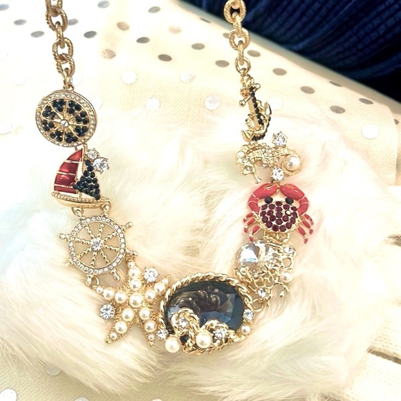 NWT,Exquisite Nautical Statement Necklace,Compare On-Line, Vacation Perfection! - Picture 10 of 11